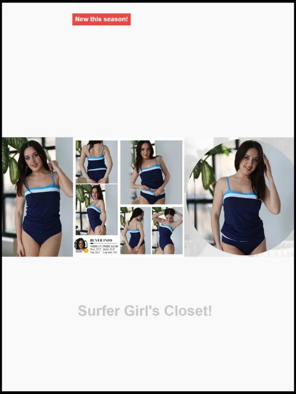 Strapless Tankini Swimsuits 2 Piece Tummy Control Tankini with Bottoms